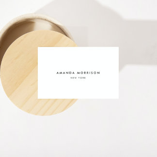 ミニマリストラグジュアリーブティックアイボリー 名刺