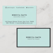 ミニマリストラグジュアリーブティックセージ 名刺 (正面/裏面)