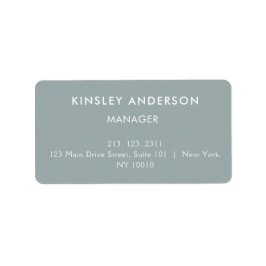 ミニマリストラグジュアリーブティックダスティブルー ラベル