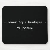 ミニマリストラグジュアリーブティックブラックアンドホワイト マウスパッド (正面)