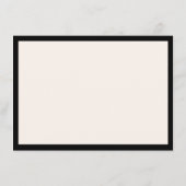 ミニマリストラグジュアリーブティックブラック/アイボリーノートカード ノートカード (裏面)