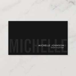 ミニマリストラグジュアリーブティックブラック/ホワイト 名刺