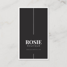 ミニマリストラグジュアリーブティックブラック/ホワイト