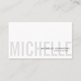 ミニマリストラグジュアリーブティックブラック/ホワイト 名刺