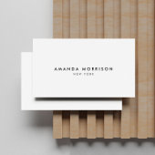 ミニマリストラグジュアリーブティックホワイト 名刺