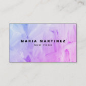 ミニマリストラグジュアリーブティック抽象芸術ウォーターカラー 名刺 (正面)