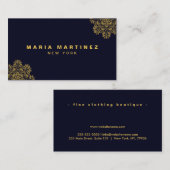 ミニマリストラグジュアリーブティック 名刺 (正面/裏面)