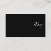 ミニマリストラグジュアリーブラック 名刺 (正面)