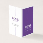 ミニマリストラグジュアリーヘア/美しいサロンパープル 名刺 (外部)