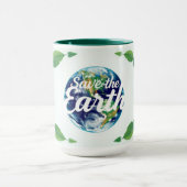 ミニマリストラグジュアリー エコガーディアンズの抱擁 マグカップ (中央)