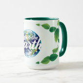 ミニマリストラグジュアリー エコガーディアンズの抱擁 マグカップ (正面右)