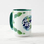 ミニマリストラグジュアリー エコガーディアンズの抱擁 マグカップ (正面左)