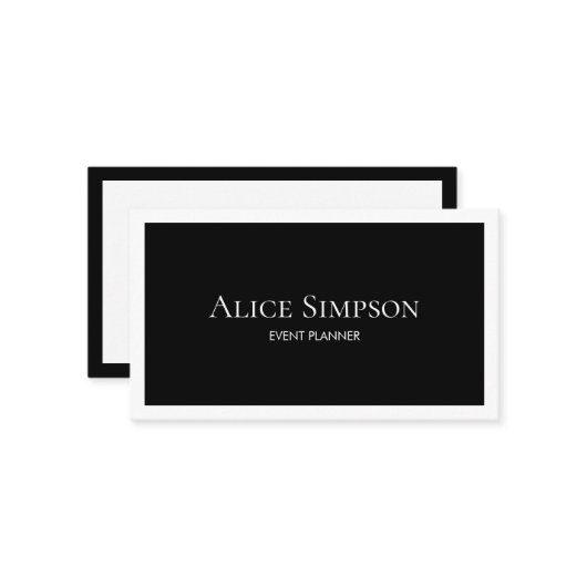 ミニマリストラグジュモダンアリー 名刺 (正面/裏面インサイチュ)