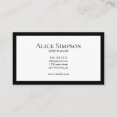 ミニマリストラグジュモダンアリー 名刺 (裏面)