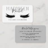 ミニマリストラッシュアイシャドウグリッターまつ毛メイクアップ 名刺 (正面/裏面)