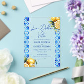 ミニマリストラドルチェヴィタイタリアンレモンズ結婚ズ アクリル招待状 (インサイチュ (ウェディング))