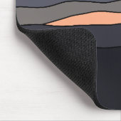 ミニマリストランドスケープサンセットデザイン287 マウスパッド (コーナー)