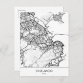 ミニマリストリオデジャネイロブラジル ポストカード (正面/裏面)