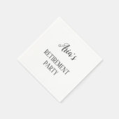 ミニマリストリタイアメントパーティーナプキン スタンダードカクテルナプキン (角)