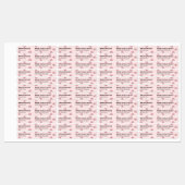 ミニマリストリップグロスバラ金ゴールドカスタム製品 ラベル (シート)