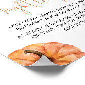 ミニマリストリトルカボチャ深夜おむつ ポスター (角)