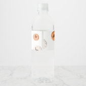 ミニマリストリトルカボチャ赤ちゃんシャワーボトルラベル ペットボトルラベル (裏面)