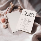 ミニマリストリハーサルディナー招待状ナイトウィーク 招待状