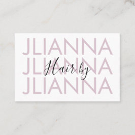 ミニマリストリピート化粧サロン爪、 ネイルまつ毛 名刺