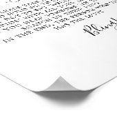 ミニマリストリングや輪のゲームのサイン ポスター (角)