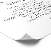 ミニマリストリングや輪ゲームブライダルシャワーゲーム ポスター (角)