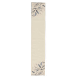 ミニマリストリーリーフエレガンステーブルランナー – ニュートラルB ミディアムテーブルランナー