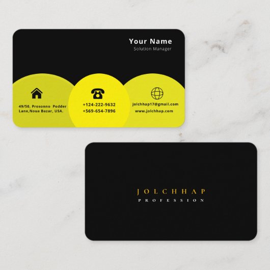 ミニマリストルクスビジネス 名刺 (正面/裏面)