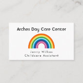 ミニマリストレインボーデイサービスセンターベイビーシッター 名刺 (正面)