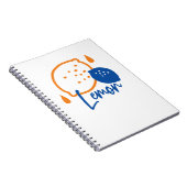 ミニマリストレモンラインアートモダン – 柑橘類フルーツ ノートブック (右側)