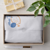 ミニマリストレモンラインアートモダン – 柑橘類フルーツ 薄葉紙 (ギフト)