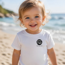 ミニマリストロゴとテキストのビジネス トドラーTシャツ