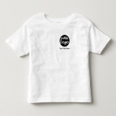 ミニマリストロゴとテキストのビジネス トドラーTシャツ (正面)
