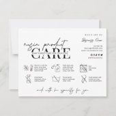 ミニマリストロゴエポキシ樹脂の気に指示 サンキューカード (正面)