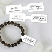 ミニマリストロゴジュウェリー価格ラベルバーベルラベル シール