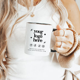 ミニマリストロゴ事業ブランディング マグカップ