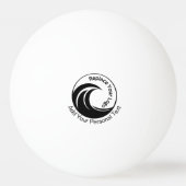 ミニマリストロゴ入れ替え & カスタムテキスト 卓球ボール (正面)