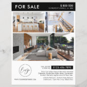 ミニマリストロゴ写真マーケティングプロパティ チラシ (正面)