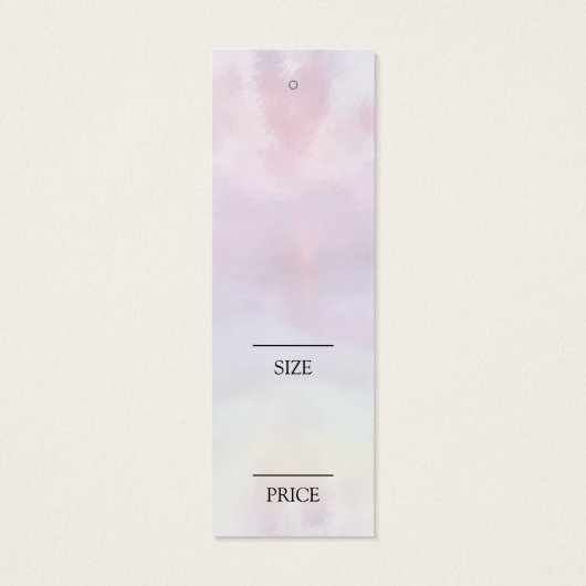 ミニマリストロゴ水の色スイング価格ラベル (裏面)