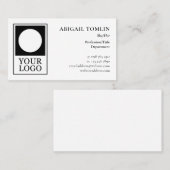 ミニマリストロゴ/個人代名詞（片側） 名刺 (正面/裏面)