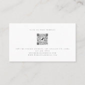 ミニマリストロゴQRコード名パーソナルトレーナー 名刺 (裏面)