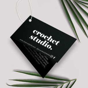 ミニマリストロゴQRコード折り畳みつるラベルカード