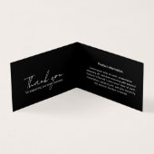 ミニマリストロゴQRコード折り畳みつるラベルカード (内部)