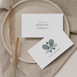 ミニマリストローンテニスプロフェッショナルスポーツコーチ 名刺