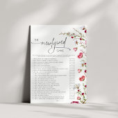 ミニマリストワイルドフラワー新型ブライダルシャワーゲーム