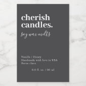 ミニマリストワックスメルトパックラベル フードラベル (シングルラベル)